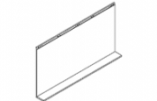 Lumibloc Miroir tablette 140 cm, rampe d&#039;éclairage au choix