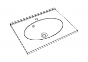 Plan de toilette CUP - 60 cm