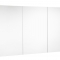Armoire de toilette Auckland 120 cm 3P Blanc brillant